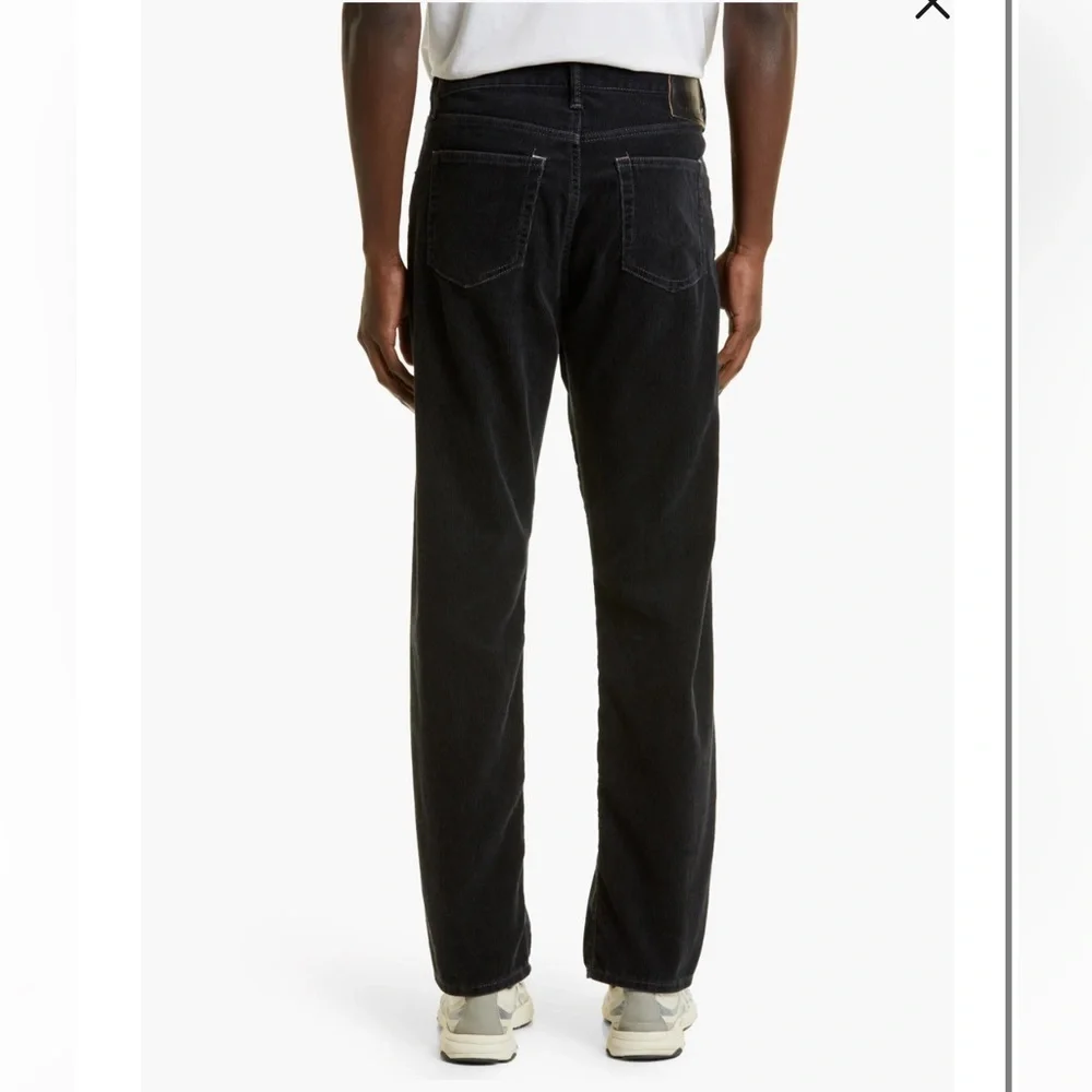 Acne Studios Men’s 1996 Straight Fit Stretch Corduroy Black Pants